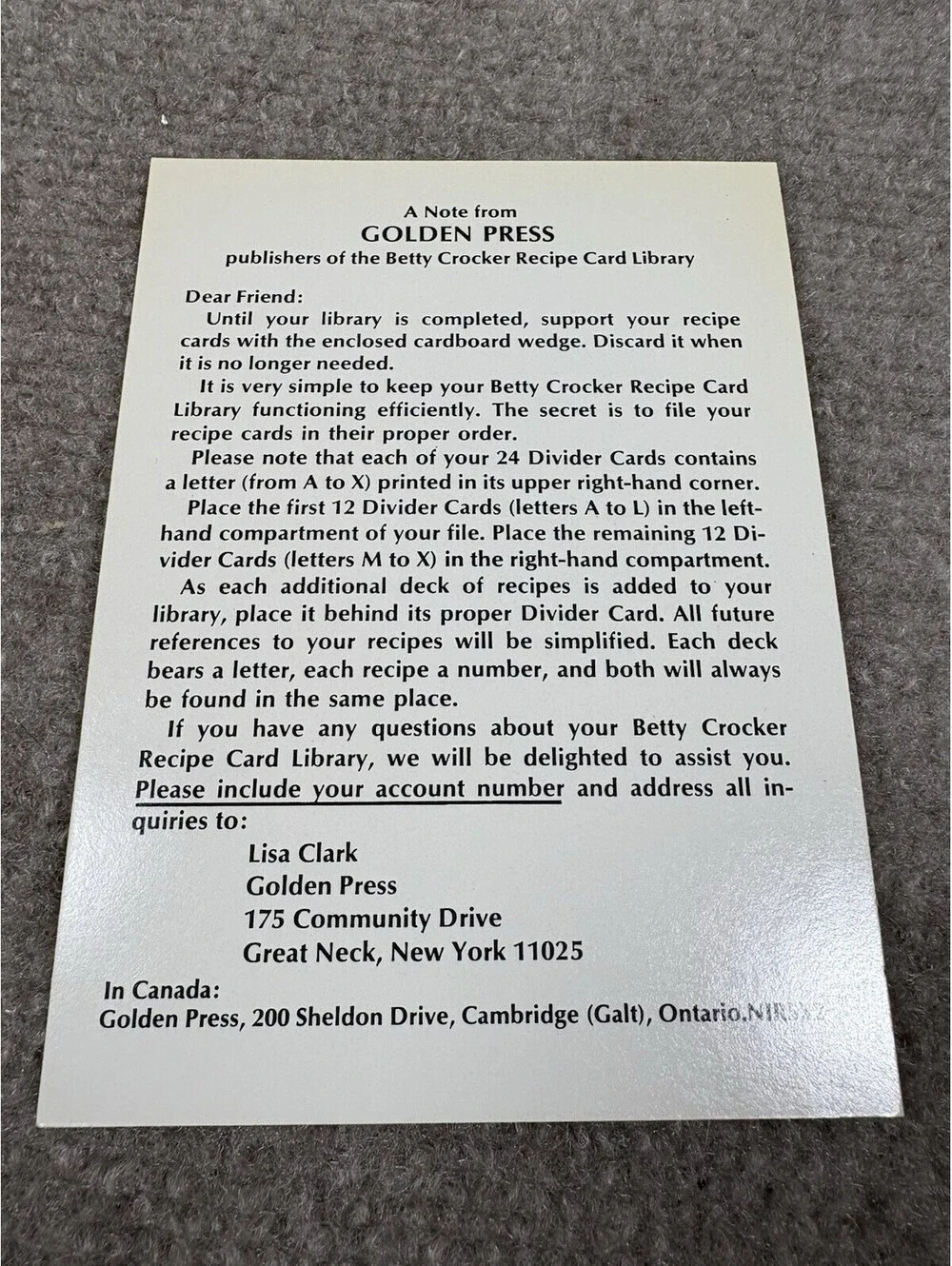 Vintage 1971 Betty Crocker Recipe Card Library Green Box *Some Recipes Missing